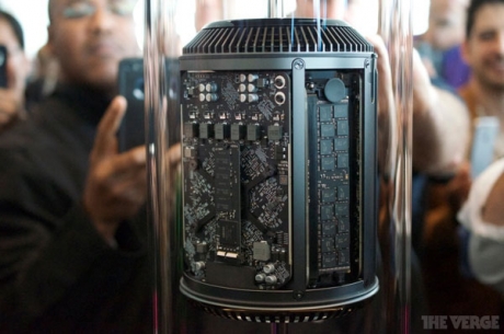 WWDC 2013: по-подробно за Mac Pro - цилиндричен професионален компютър с 6 Thunderbolt порта