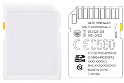 Toshiba THNSW008GAA-B(QB6): SDHC карта памет с безжична връзка и уеб-сървър